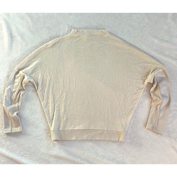 Express Mock Neck Sweater with Faux Leather Dolman Sleeves size XS - Picture 3 of 8